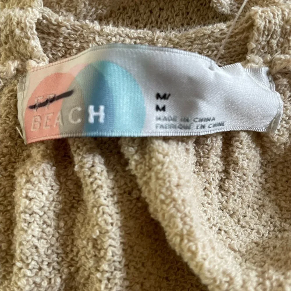 Free People Beach Strappy Sundress Maxi Beige NWOT - Picture 6 of 7